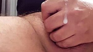 dutch guy masturbates to cum with his big cock