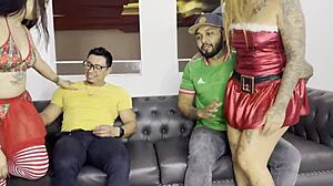 wife swap christmas with work colleague swinger fucking