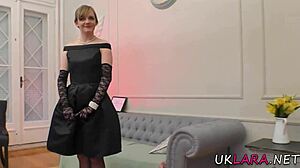 This high heeled lesbian is licking passionately in stockings