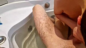 Shaved Anus Massaged Then Sucked Dick With Cum On Face