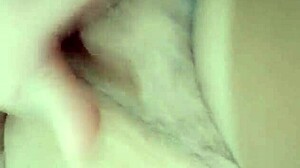 Girl Sits on Dildo, Cums Loudly!