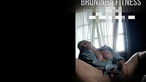 Brazilian Brunette Masturbates Wet Pussy