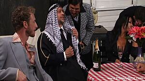 Feeling the wild passion as this exotic brunette slut gets roughly fucked