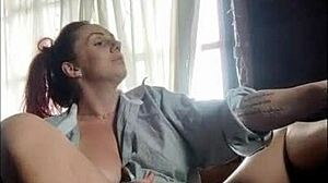 Brazilian Brunette Masturbates Wet Pussy