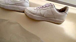 i masturbate him with my shoes, make him fuck them till he cums in a creampie