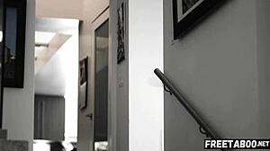 overwhelming ecstasy as a cheating wife gets spitroasted by monster cocks in a taboo mmf threesome.