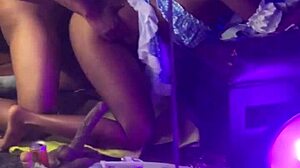 Slim Thick Ebony Cowgirl Slut Takes It In All Holes