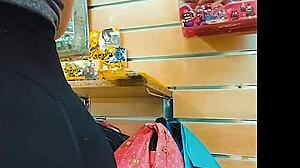 Webcam session at the toy store with fingering