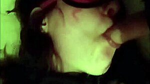 esclave sara humiliated in bdsm slave blowjob with cum in mouth