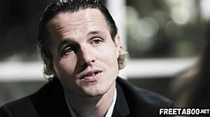 overwhelming ecstasy as a cheating wife gets spitroasted by monster cocks in a taboo mmf threesome.