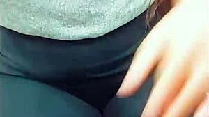 Webcam session at the toy store with fingering