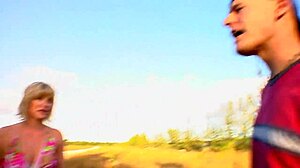 blondie mom just casually sucking cock and getting pounded in heels