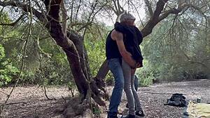 Hot Wife Gets Pounded Doggy Style in Public Park