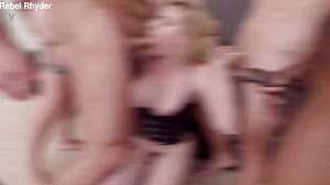 I get a dedicated dap gangbang with gapes and cum swallowing