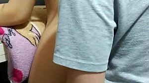 hey, just had a quickie w/ my dirty stepbro in kitchen, oops!