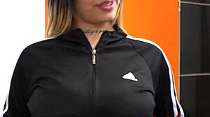 venezuelan woman shows all in casting