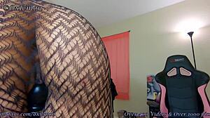 Ebony Solo Webcam Masturbation Session