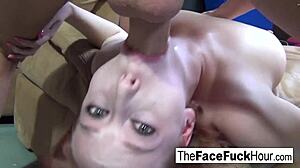 Redhead Babe Gets Sweet Face Fucked