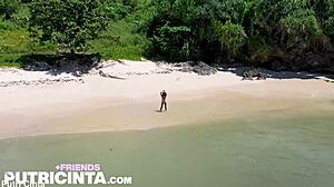 Putri Cinta Gets Horny Dancing by the Poolside