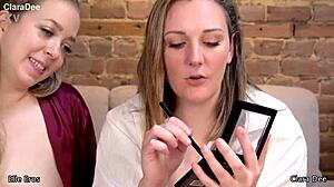 clara dee in sissy dress spitroast pov with elle eros 😏