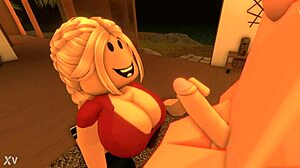 Roblox girl with royal boyfriend in subtle intimate moment