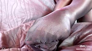 My anthracite nylon feet rub near your face 😈