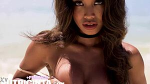 Putri Cinta Gets Horny Dancing by the Poolside