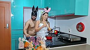 Ever tried Easter recipes with a sexy bunny getting stuffed with carrot?