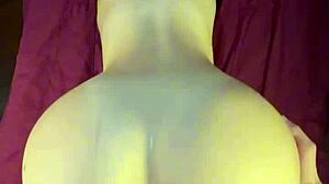 Young Babe Spreads Huge Ass in Homemade POV Doggy Sex