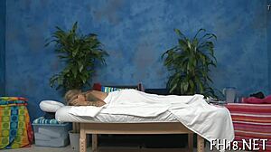 hotty gets a relaxing massage