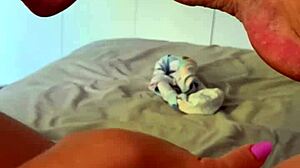 Brazilian Wife Masturbates Before Work