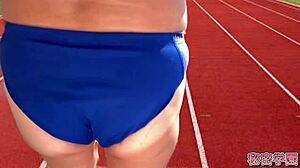 I am a sly athlete masturbating secretly in school