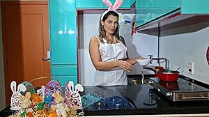 Ever tried Easter recipes with a sexy bunny getting stuffed with carrot?