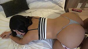 Horny wife fucks brother-in-law at home