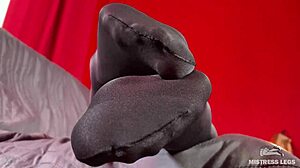 My anthracite nylon feet rub near your face 😈
