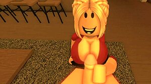 Roblox girl with royal boyfriend in subtle intimate moment