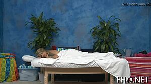 hotty gets a relaxing massage