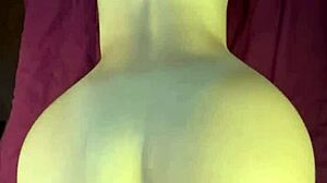 Young Babe Spreads Huge Ass in Homemade POV Doggy Sex