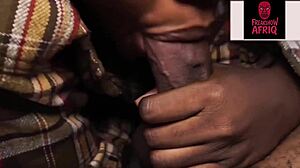 Ebony Amateur Rides Monster Cock with Big Ass, Making Him Cum Fast