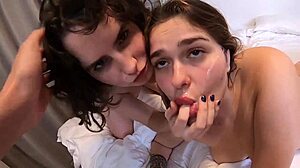 wild threesome with anal and ripped clothes