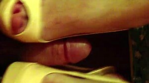 This amateur gives the best handjob, footjob, and even shoejob.