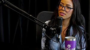 Alice Vasconcelos shows blowjob, tits, and pussy despite spit hesitation.