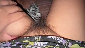 Hot Indian Aunty Flaunts Big Tits and Hairy Pussy in Homemade Clip