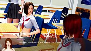 lets play with redhead's big tits and shaved pussy