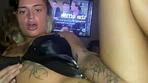 Slutty Goth Fingers Herself After College