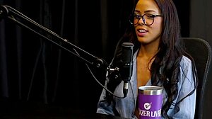 Alice Vasconcelos shows blowjob, tits, and pussy despite spit hesitation.