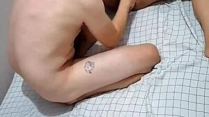 Horny chubby Asian wife takes intense doggystyle pounding from her husband.