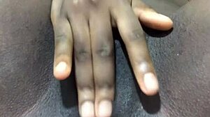 Homemade Ebony Solo Masturbation With Pussy Lips