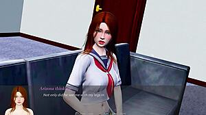 lets play with redhead's big tits and shaved pussy