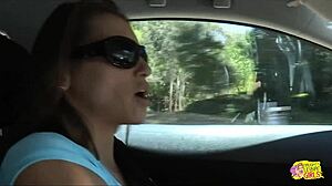 the beautiful brunette sneaks over to lick her friend's pussy while fingering